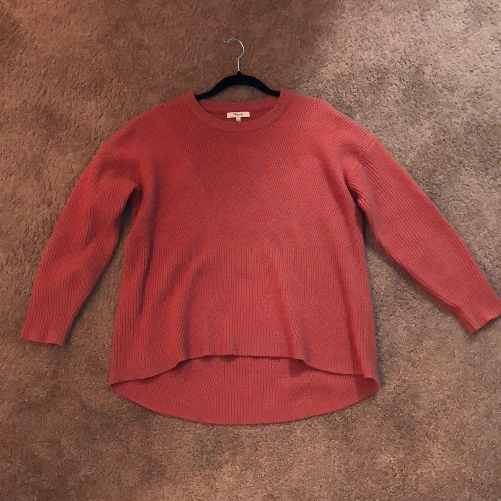Madewell Sweater, Coral, Size M